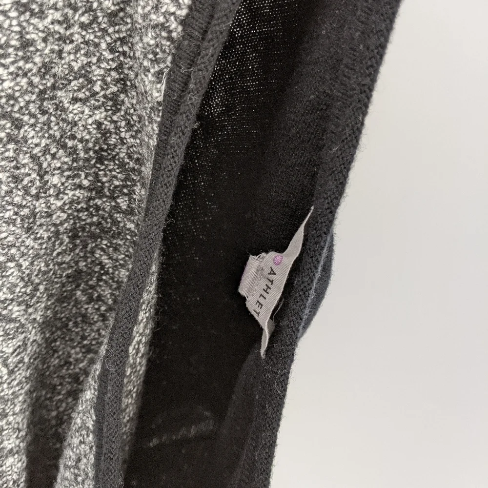 Athleta Wool Blend Knit Pullover Brindle Sweater Marled Long Sleeve Thumb Holes - Picture 13 of 14